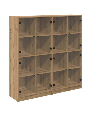 Credenza 2 pcs Rovere artigianale 68 x 37 x 142 cm