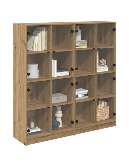 Credenza 2 pcs Rovere artigianale 68 x 37 x 142 cm