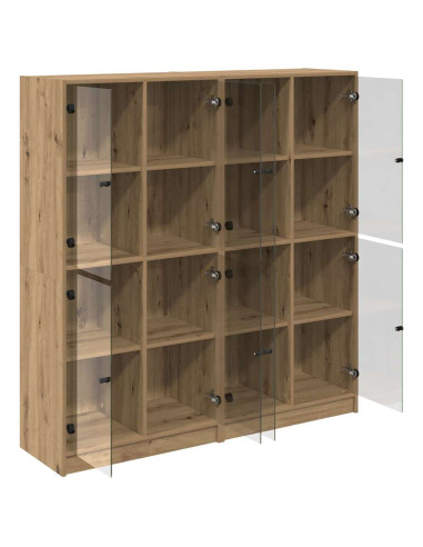 Credenza 2 pcs Rovere artigianale 68 x 37 x 142 cm