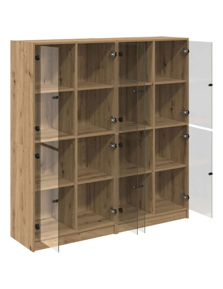 Credenza 2 pcs Rovere artigianale 68 x 37 x 142 cm