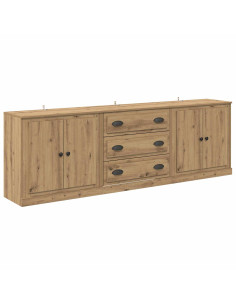 Sideboards 3 pcs Rovere artigianale 70 x 35,5 x 67,5 cm 2