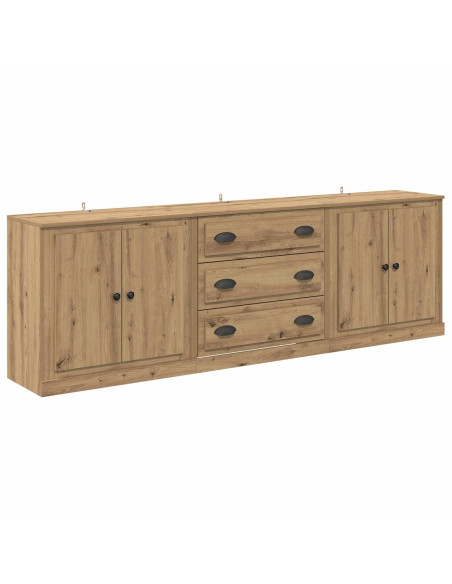 Sideboards 3 pcs Rovere artigianale 70 x 35,5 x 67,5 cm