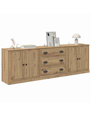 Sideboards 3 pcs Rovere artigianale 70 x 35,5 x 67,5 cm