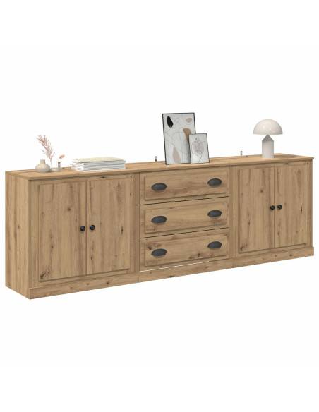 Sideboards 3 pcs Rovere artigianale 70 x 35,5 x 67,5 cm