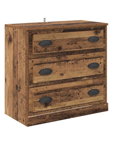 Sideboards con cassetto 2 pcs Legno vecchio 70 x 35,5 x 67,5 cm