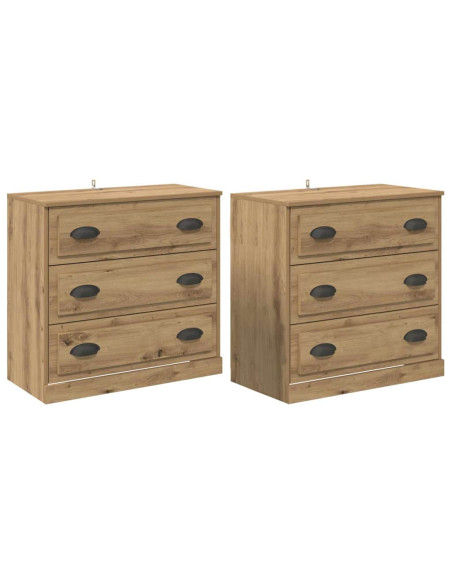 Sideboards 2 pcs Rovere artigianale 70 x 35,5 x 67,5 cm