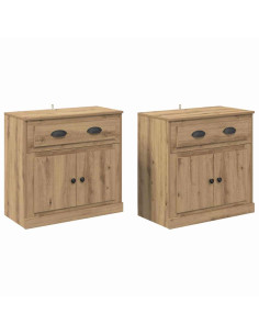 Sideboards 2 pcs Rovere artigianale 70 x 35,5 x 67,5 cm 2