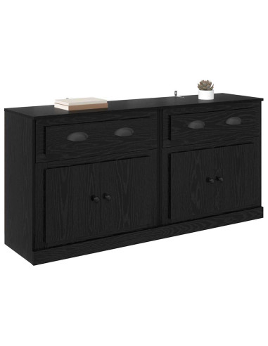 Sideboards con cassetto 2 pcs Rovere Nero 70 x 35,5 x 67,5 cm