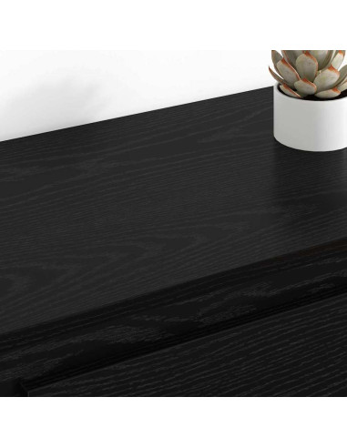 Sideboards con cassetto 2 pcs Rovere Nero 70 x 35,5 x 67,5 cm