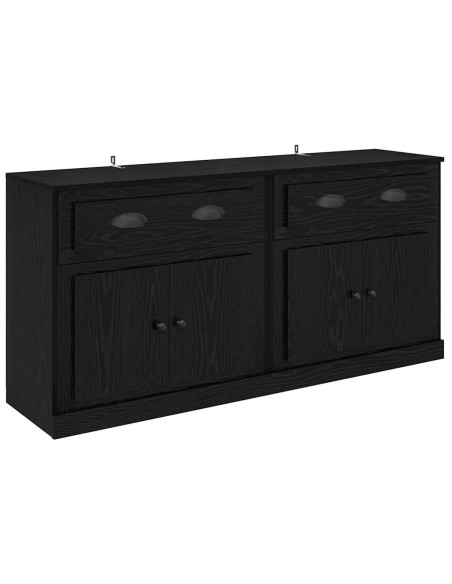 Sideboards con cassetto 2 pcs Rovere Nero 70 x 35,5 x 67,5 cm