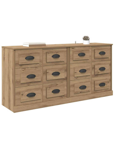 Sideboards 2 pcs Rovere artigianale 70 x 35,5 x 67,5 cm
