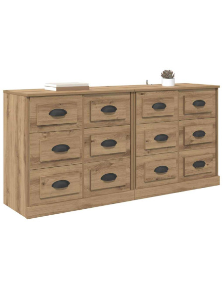Sideboards 2 pcs Rovere artigianale 70 x 35,5 x 67,5 cm