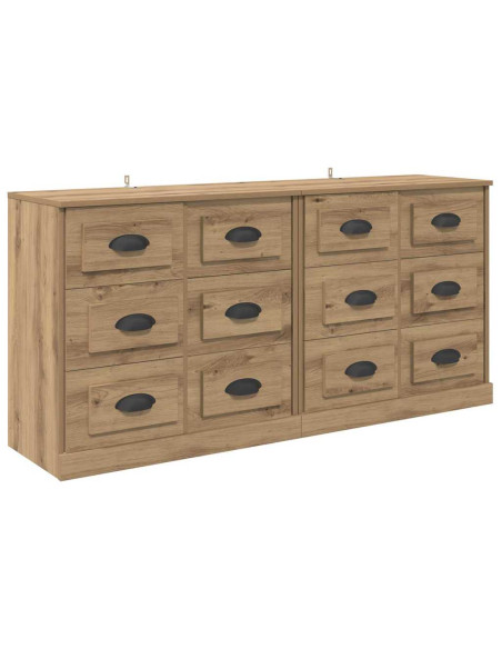 Sideboards 2 pcs Rovere artigianale 70 x 35,5 x 67,5 cm