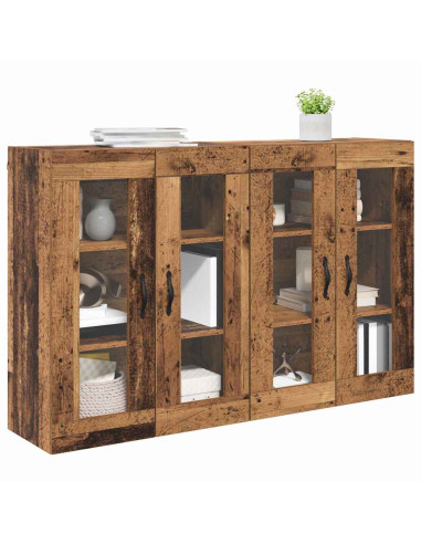 Armadi da Parete 2 pcs Legno vecchio 69,5 x 34 x 90 cm