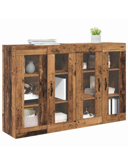 Armadi da Parete 2 pcs Legno vecchio 69,5 x 34 x 90 cm