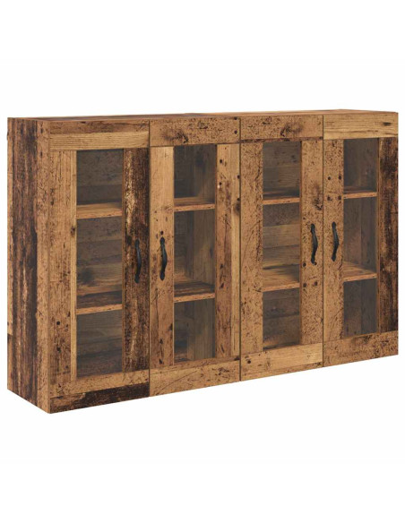 Armadi da Parete 2 pcs Legno vecchio 69,5 x 34 x 90 cm