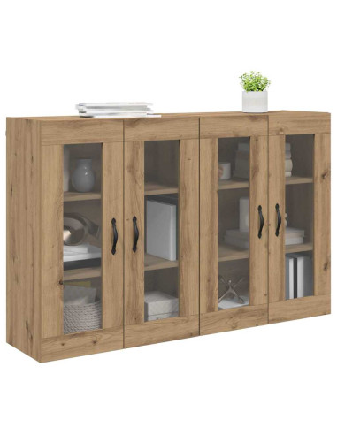 Armadi da Parete 2 pcs Rovere artigianale 69,5 x 34 x 90 cm
