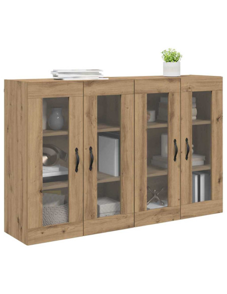 Armadi da Parete 2 pcs Rovere artigianale 69,5 x 34 x 90 cm