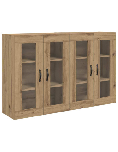 Armadi da Parete 2 pcs Rovere artigianale 69,5 x 34 x 90 cm