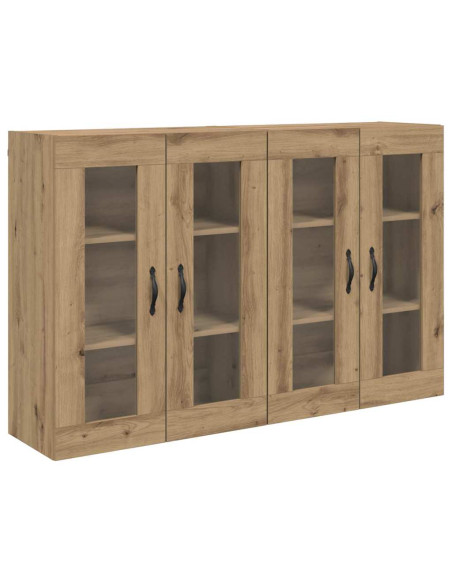 Armadi da Parete 2 pcs Rovere artigianale 69,5 x 34 x 90 cm