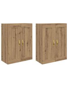 Mobile a muro 2 pcs Rovere artigianale 69,5 x 34 x 90 cm 2