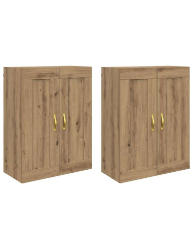 Mobile a muro 2 pcs Rovere artigianale 69,5 x 34 x 90 cm