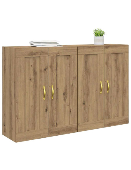 Mobile a muro 2 pcs Rovere artigianale 69,5 x 34 x 90 cm