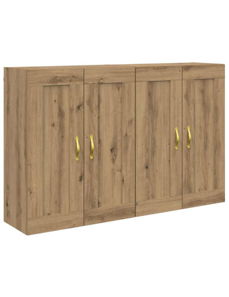 Mobile a muro 2 pcs Rovere artigianale 69,5 x 34 x 90 cm