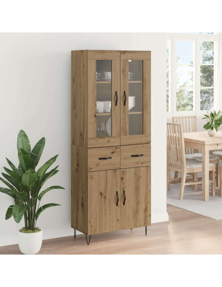 Credenza Rovere artigianale 69,5 x 34 x 90 cm Legno multistrato