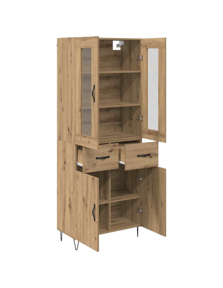 Credenza Rovere artigianale 69,5 x 34 x 90 cm Legno multistrato
