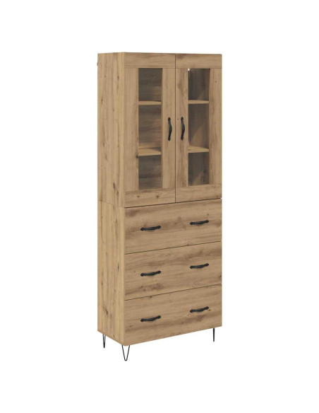 Credenza Rovere artigianale 69,5 x 34 x 90 cm Legno multistrato