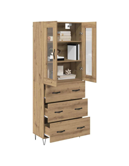 Credenza Rovere artigianale 69,5 x 34 x 90 cm Legno multistrato