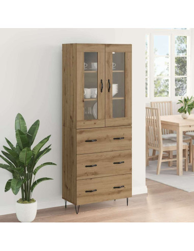 Credenza Rovere artigianale 69,5 x 34 x 90 cm Legno multistrato