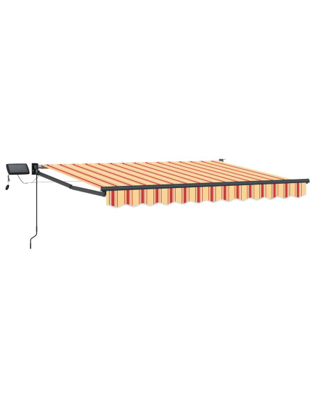Tenda retrattile manuale con LED Multicolore 3,5 x 2 m