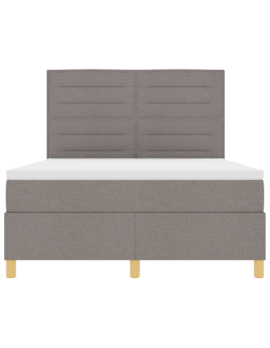 Letto a Sorgente LED con materasso Talpa 140 x 190 cm Tessuto