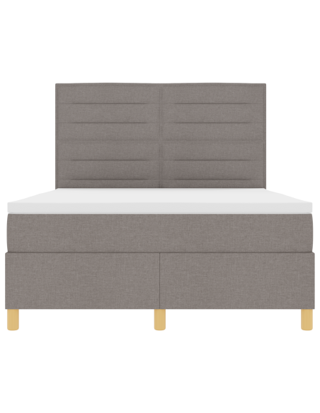 Letto a Sorgente LED con materasso Talpa 140 x 190 cm Tessuto