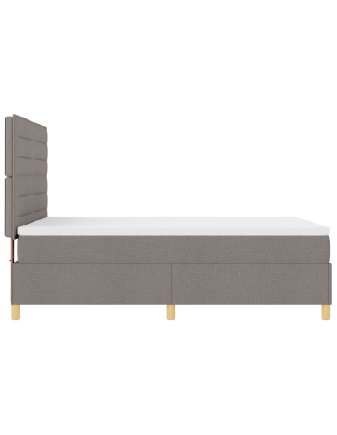 Letto a Sorgente LED con materasso Talpa 140 x 190 cm Tessuto