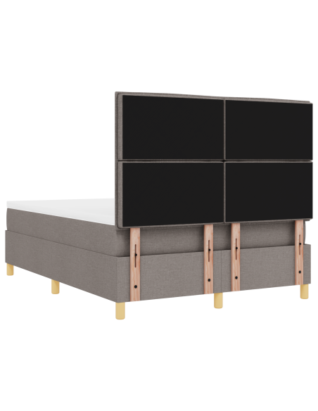 Letto a Sorgente LED con materasso Talpa 140 x 200 cm Tessuto