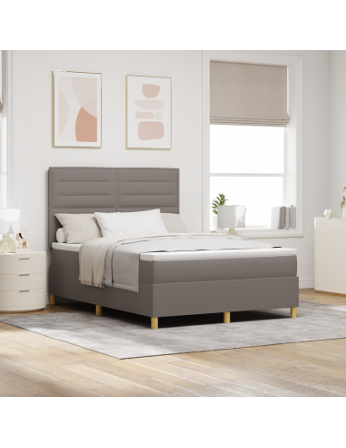 Letto a Sorgente LED con materasso Talpa 140 x 200 cm Tessuto