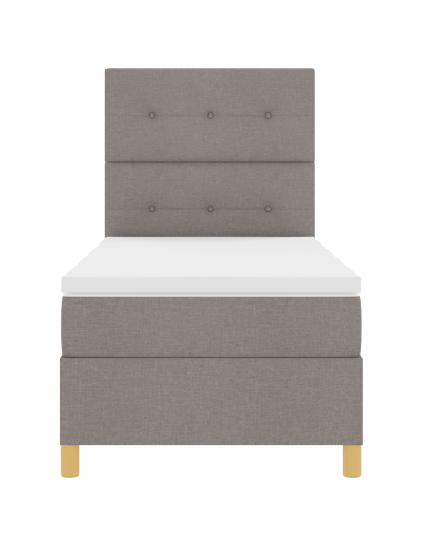 Letto a Sorgente LED con materasso Talpa 80 x 200 cm Tessuto
