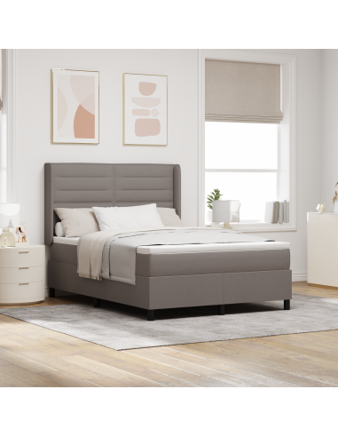 Letto a Sorgente LED con materasso Talpa 140 x 190 cm Tessuto