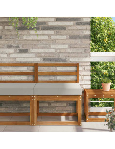 Cuscino per divano da esterno Grigio 60 x 60 x 8 cm Poliestere