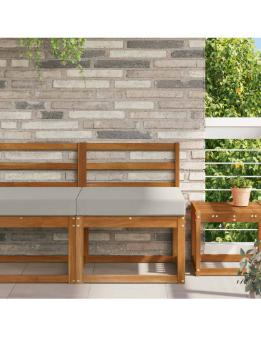 Cuscino per divano da esterno Grigio 60 x 60 x 8 cm Poliestere