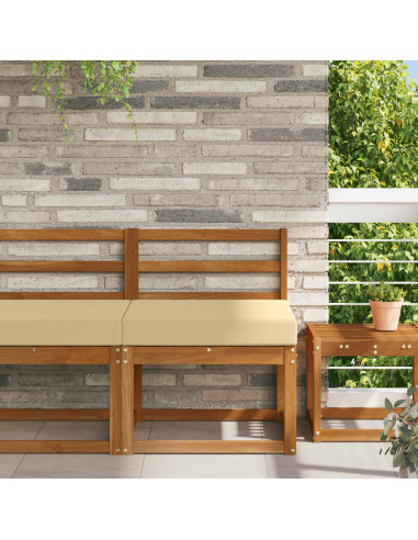 Cuscino per divano da esterno Beige 60 x 60 x 8 cm Poliestere