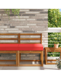 Cuscino per divano da esterno Rosso 60 x 60 x 8 cm Poliestere