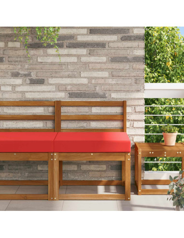 Cuscino per divano da esterno Rosso 60 x 60 x 8 cm Poliestere