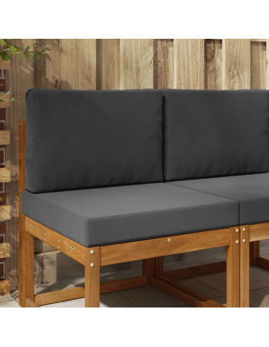 Cuscino per divano da esterno 2 pcs Antracite Poliestere