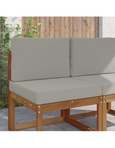 Cuscino per divano da esterno 2 pcs Grigio Poliestere