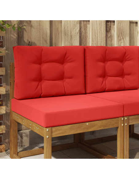 Cuscino per divano da esterno 2 pcs Rosso Poliestere