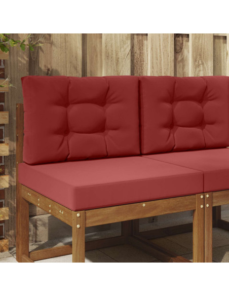 Cuscino per divano da esterno 2 pcs Rosso vino Poliestere